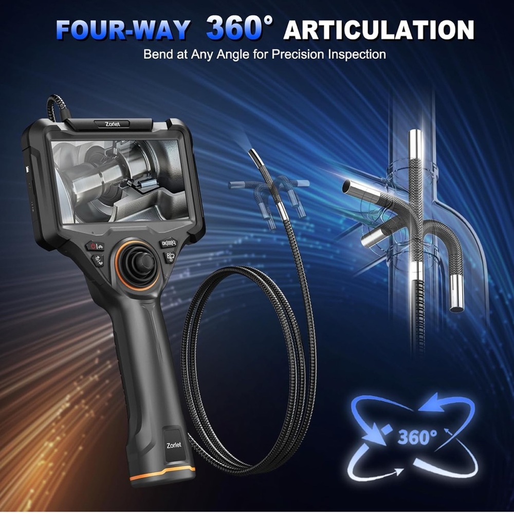 360° Articulation Inspection Camera - Black